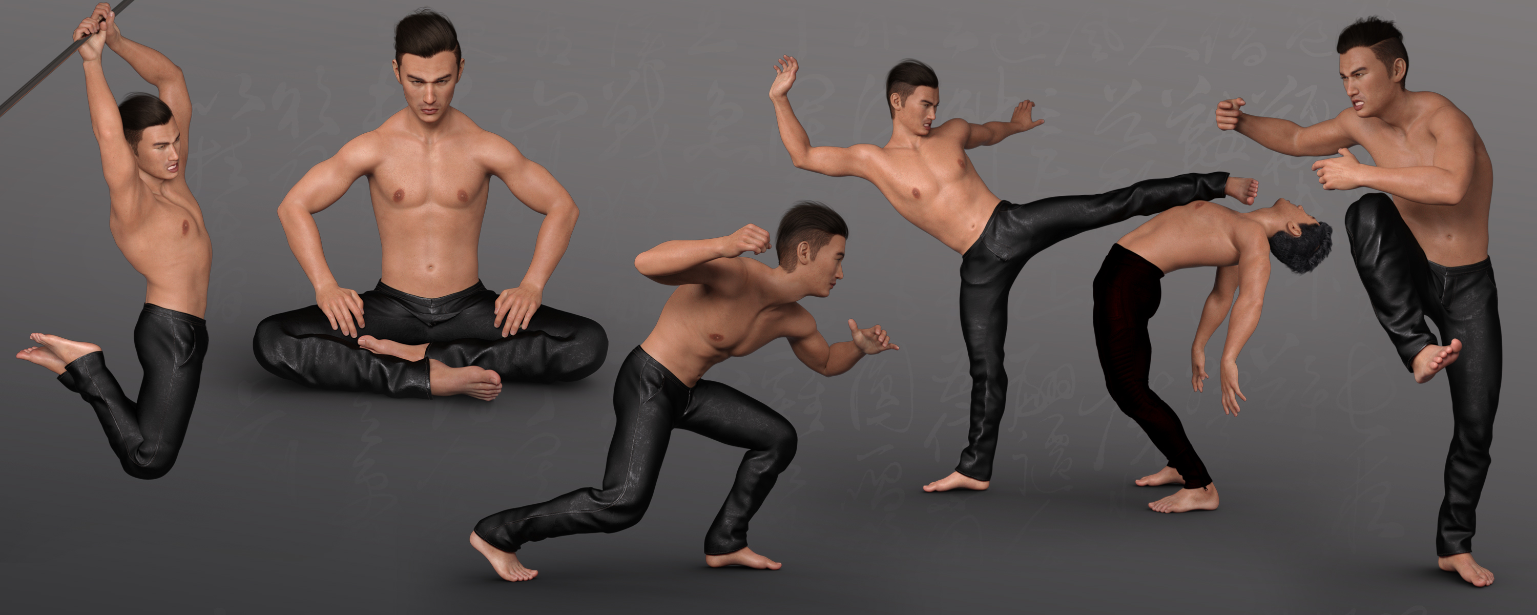 Z Unbroken Spirit - Poses and Expressions for Genesis 8 Male and Lee 8 by: Zeddicuss, 3D Models by Daz 3D