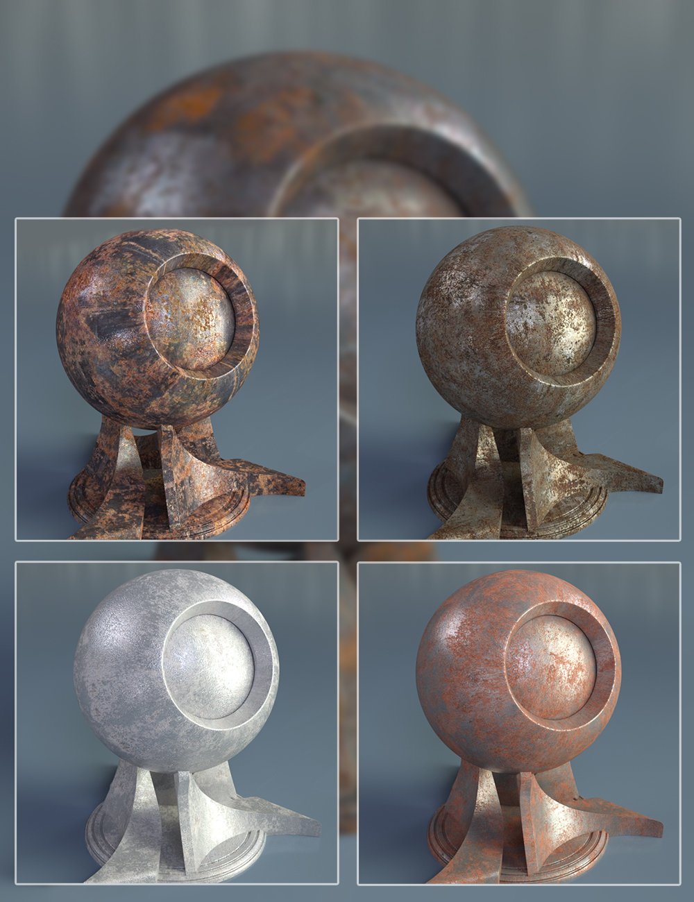 Rusty Metal - Iray Shaders by: Dimidrol, 3D Models by Daz 3D