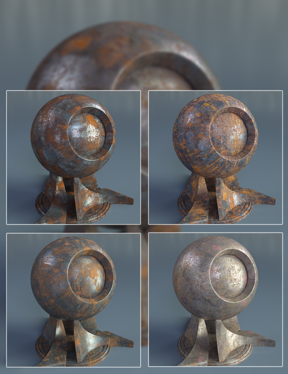 Rusty Metal - Iray Shaders Rusty Metal - Iray Shaders by: Dimidrol, 3D Models by Daz 3D