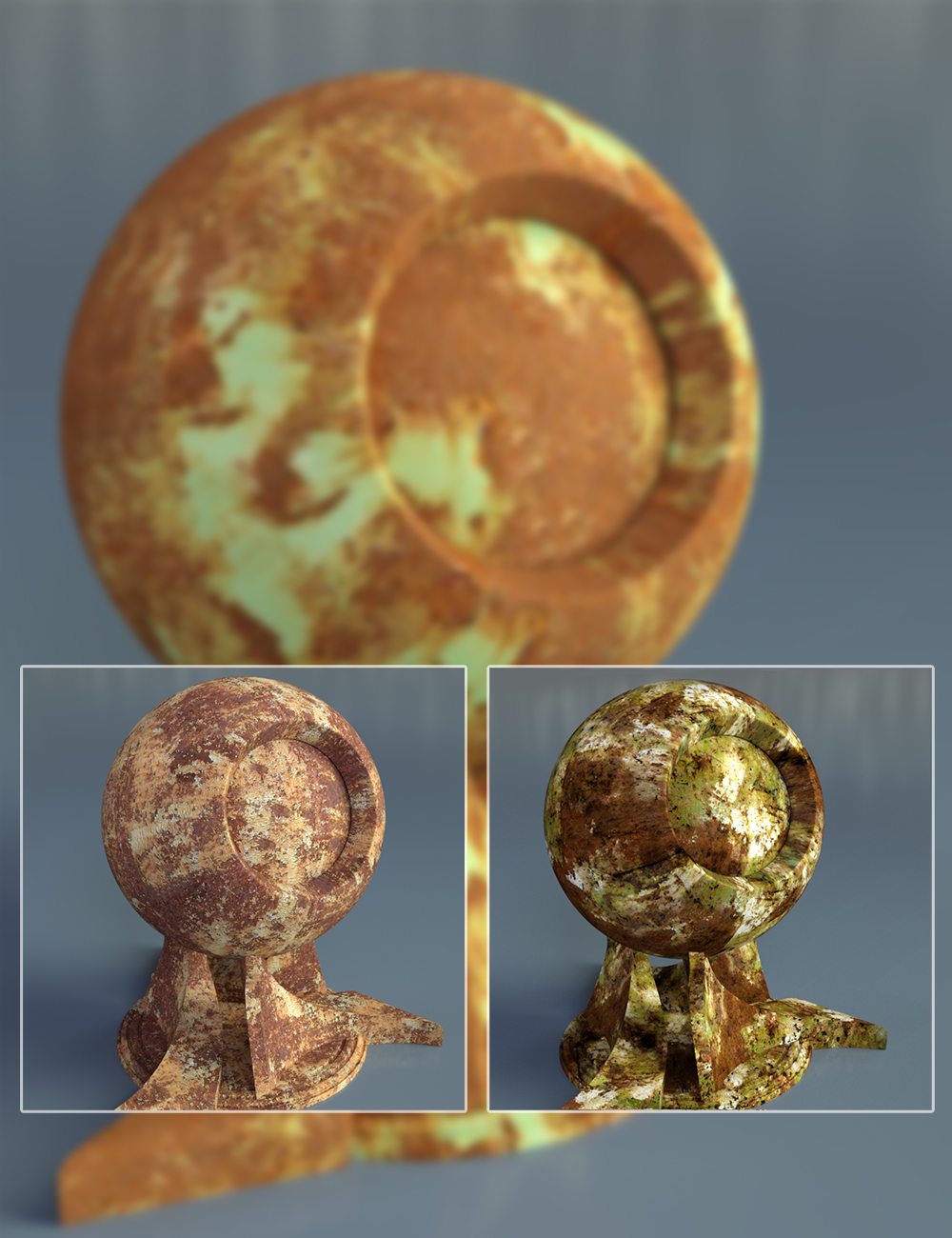 Rusty Metal - Iray Shaders by: Dimidrol, 3D Models by Daz 3D