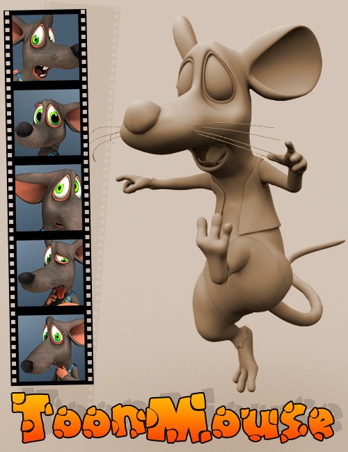 3D Universe Toon Mouse by: 3D Universe, 3D Models by Daz 3D