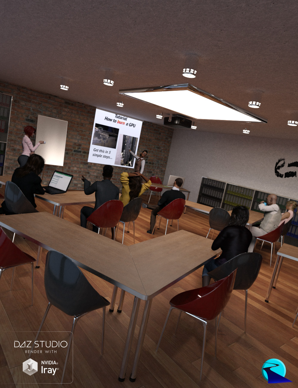 Now-Crowd Billboards - Office Life by: RiverSoft Art, 3D Models by Daz 3D