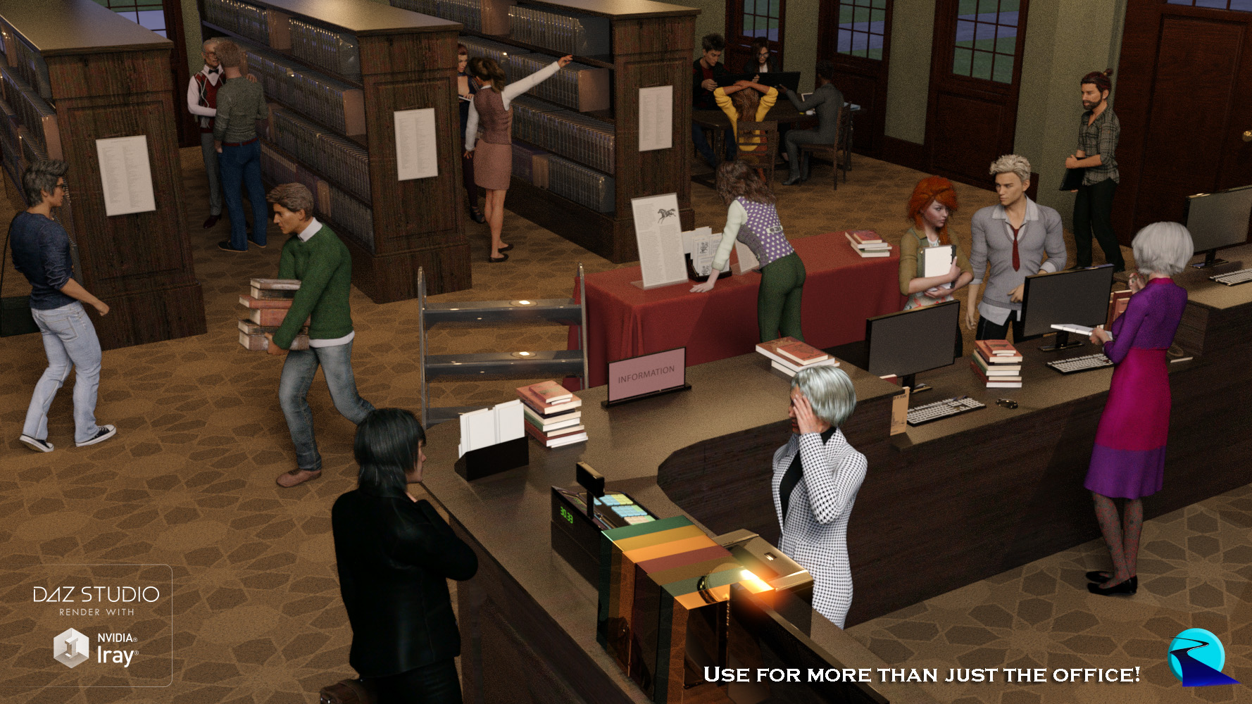 Now-Crowd Billboards - Office Life by: RiverSoft Art, 3D Models by Daz 3D