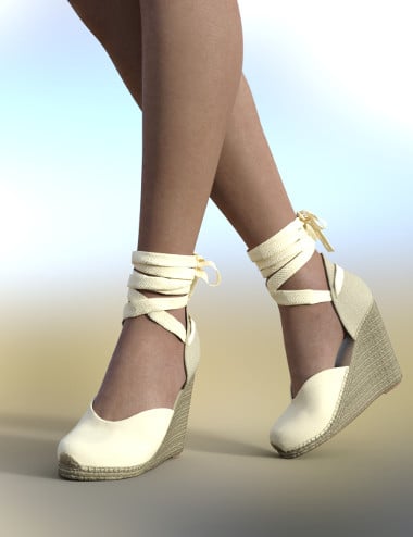 Espadrilles for Genesis 8 Female(s) by: Maralyn, 3D Models by Daz 3D