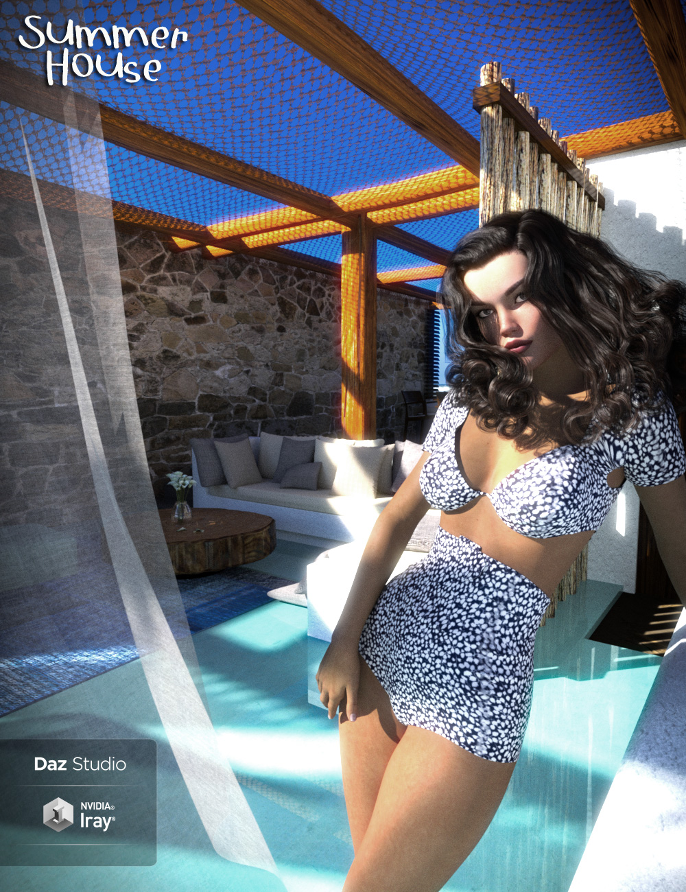 Summer House by: Ansiko, 3D Models by Daz 3D