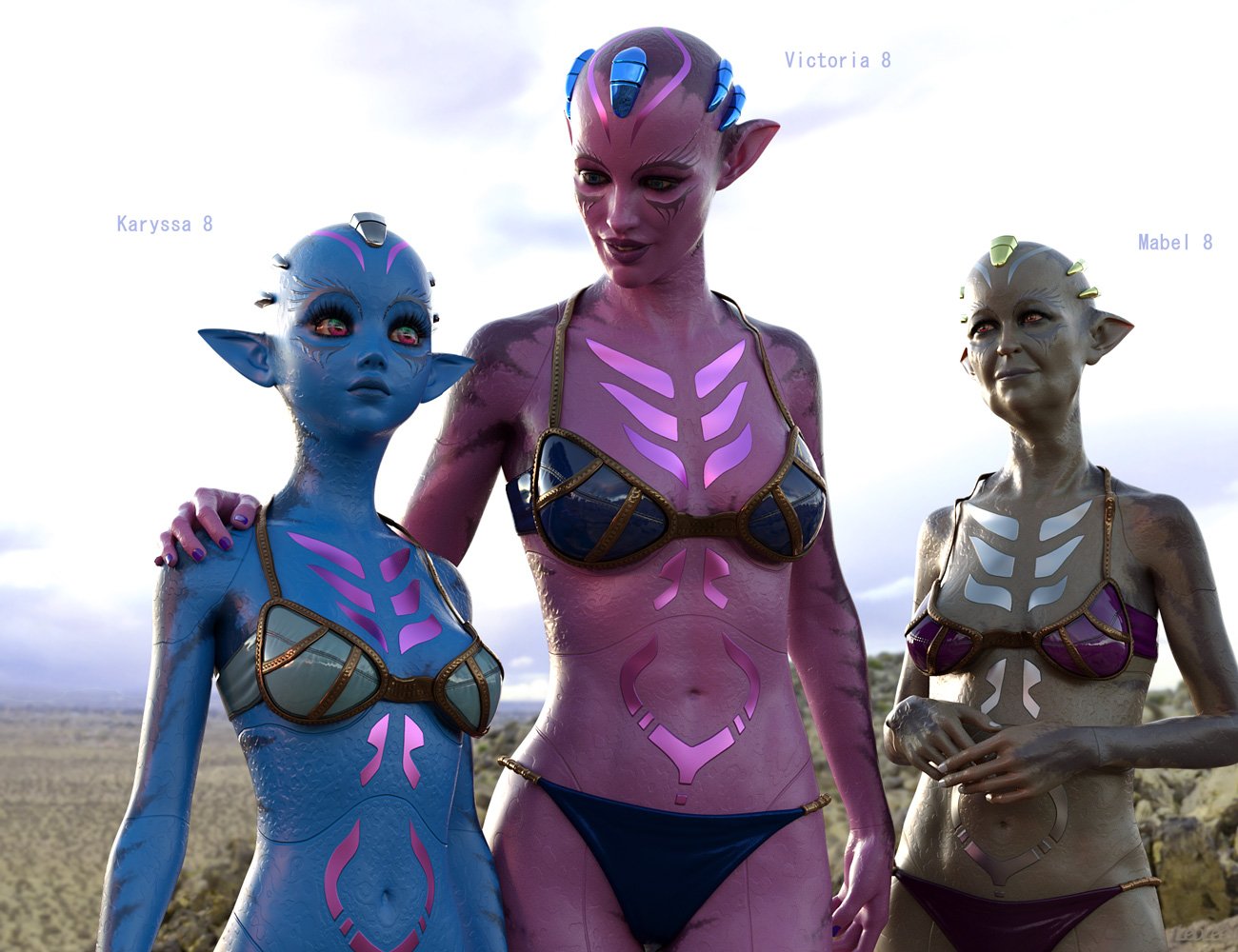 Zellarian for Zelara 8 & Genesis 8 Female(s) by: Leo Lee, 3D Models by Daz 3D