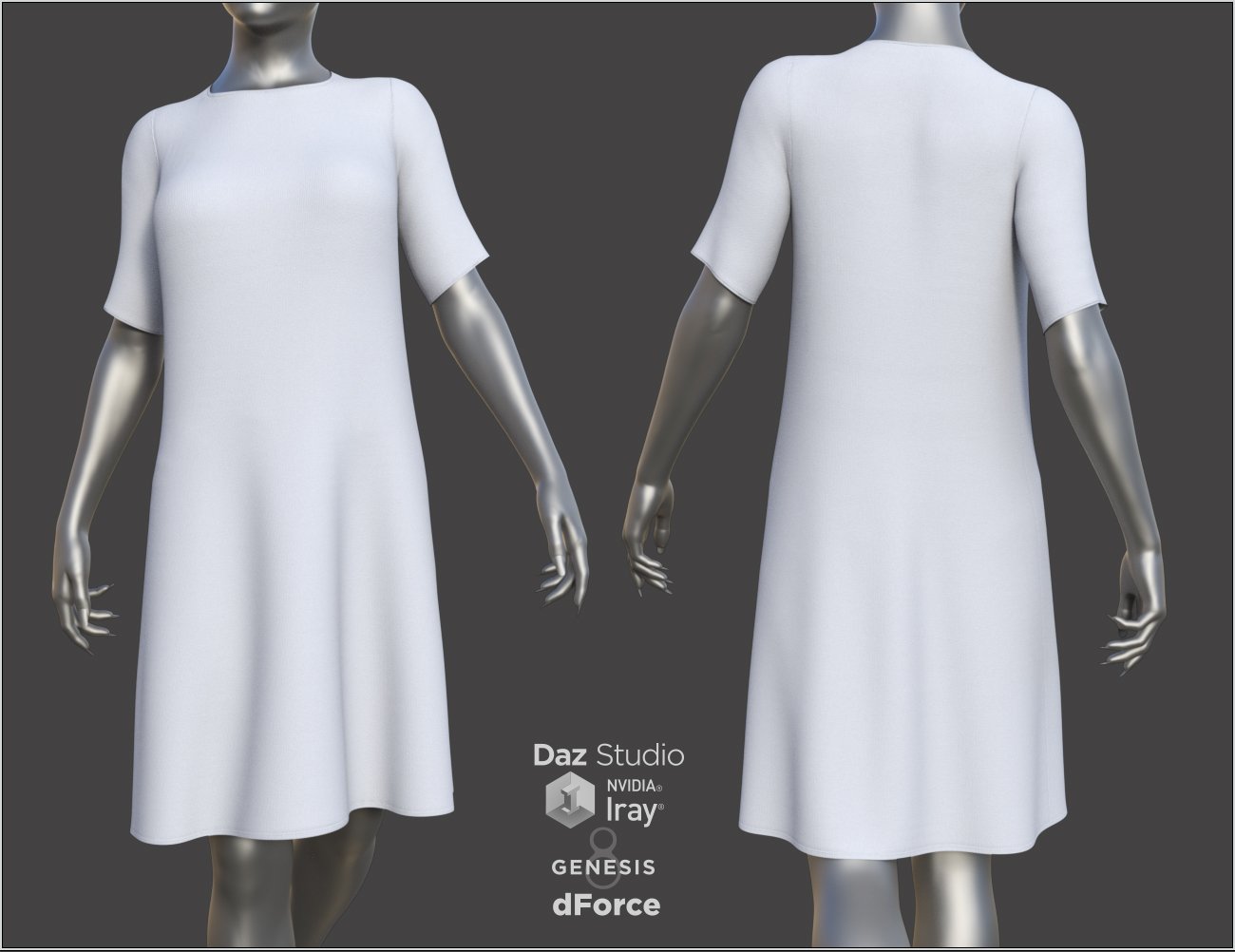 dForce Multi Dress System for Genesis 8 Female(s) by: Nikisatez, 3D Models by Daz 3D