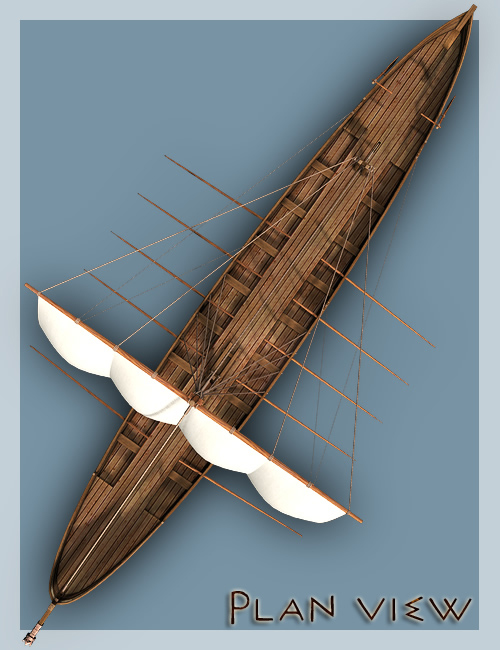Ancient Greek Boat by: , 3D Models by Daz 3D