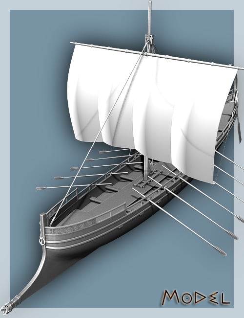 Ancient Greek Boat by: , 3D Models by Daz 3D