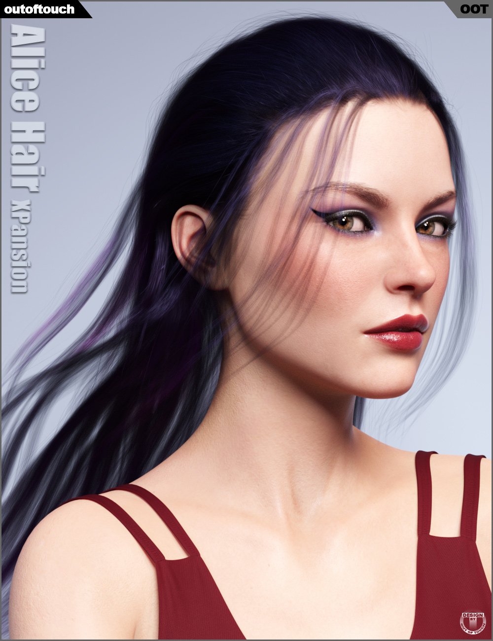 OOT Hairblending 2.0 Texture XPansion for Alice Wet and Dry Hair by: outoftouch, 3D Models by Daz 3D