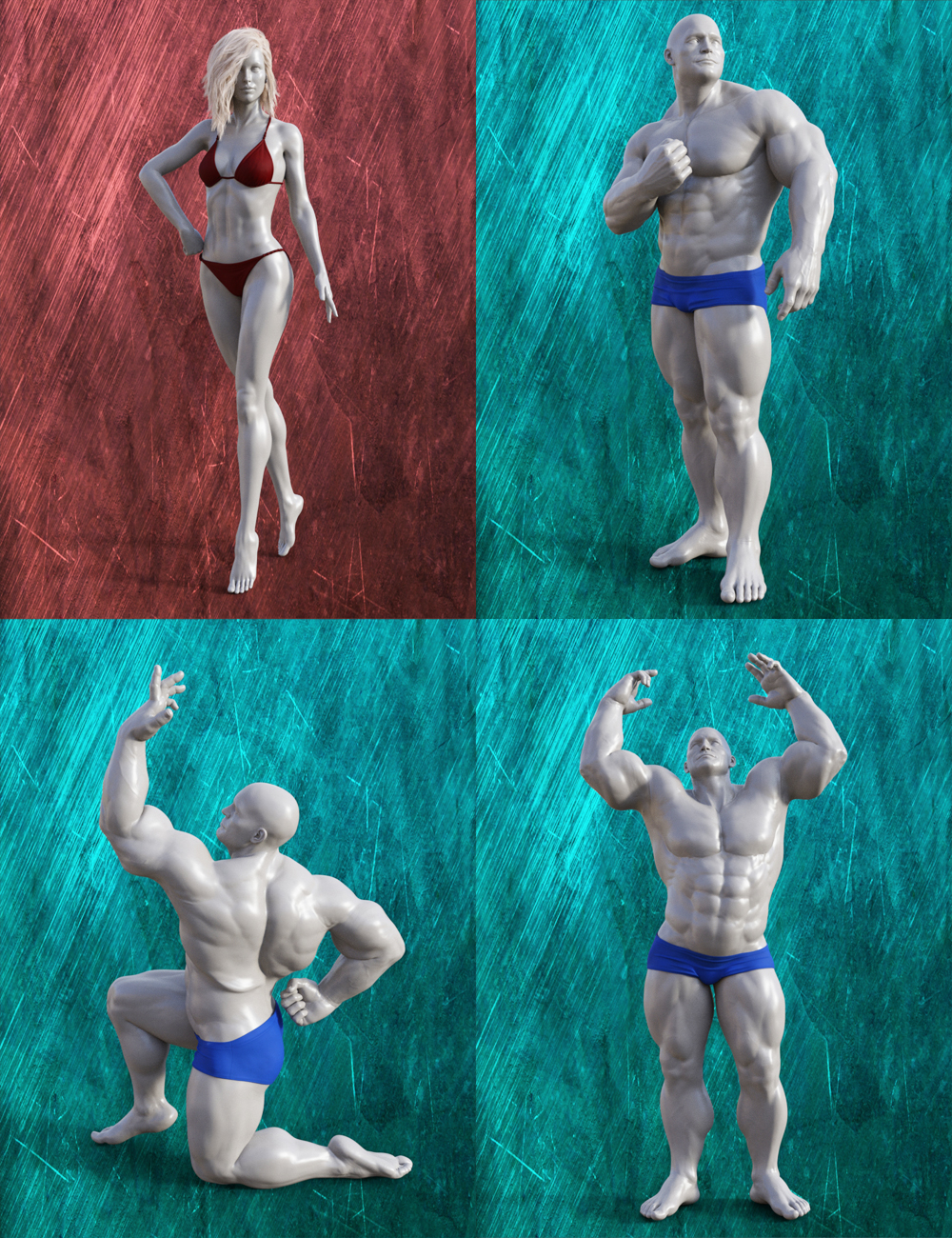 Bodybuilding Poses for The Brute 8 and Genesis 8 Bodybuilding Poses for The Brute 8 and Genesis 8 by: Muscleman, 3D Models by Daz 3D