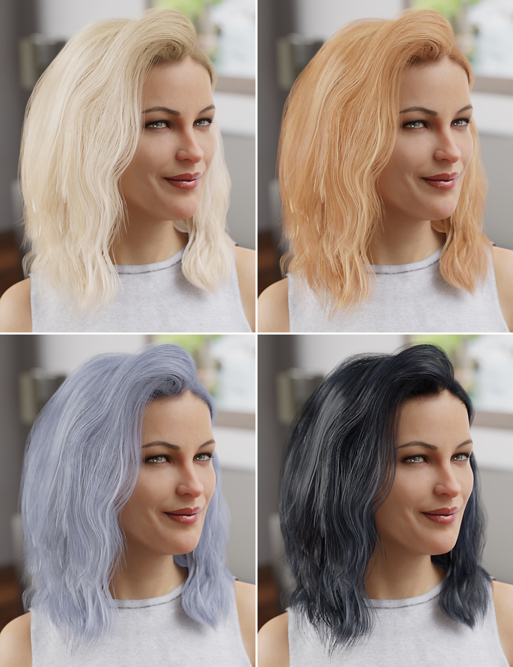 Apex Hair for Genesis 3 & Genesis 8 Female(s) by: goldtassel, 3D Models by Daz 3D