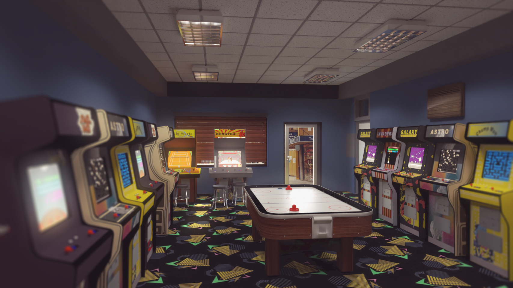 Retro Arcade by: PerspectX, 3D Models by Daz 3D