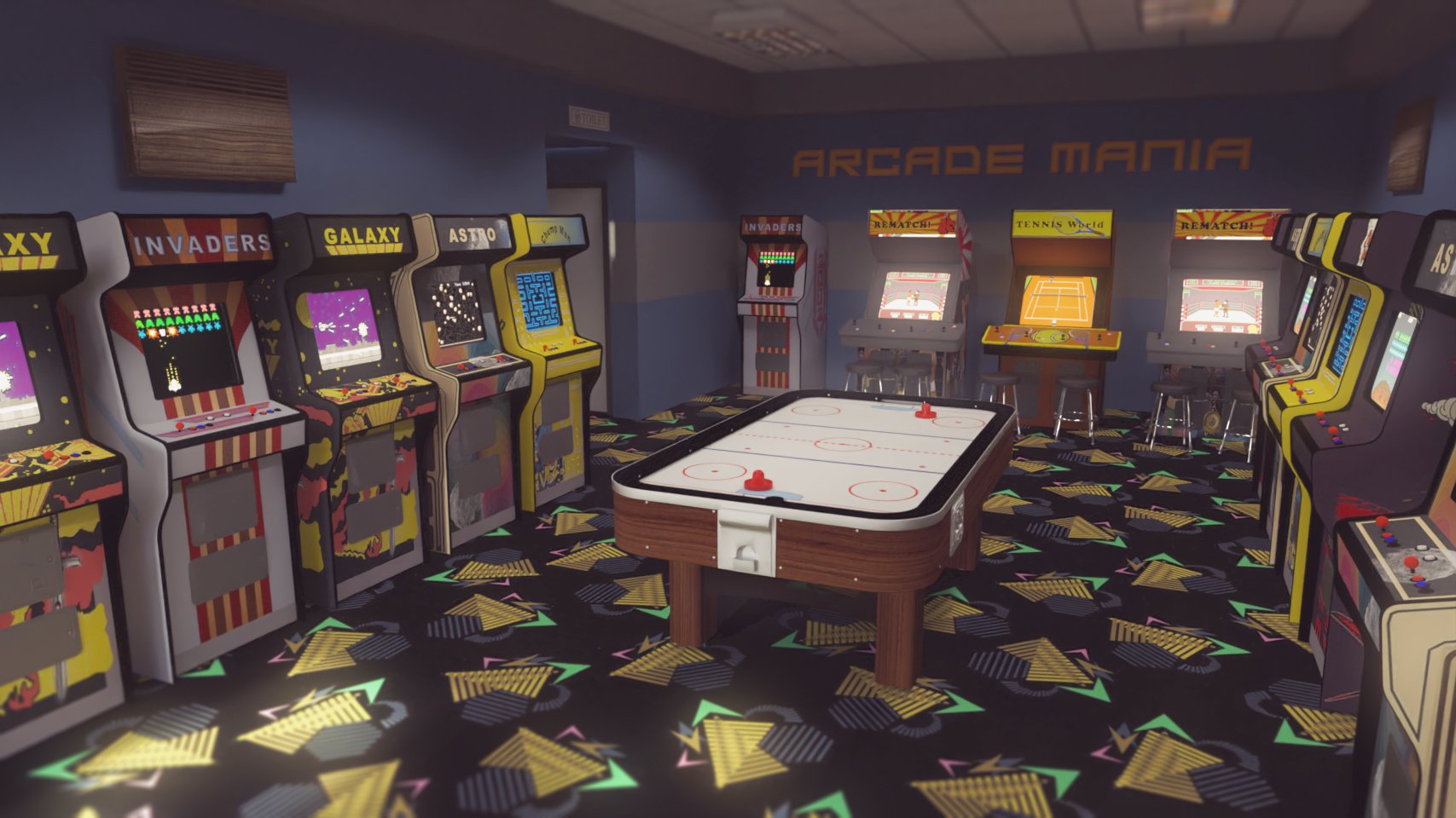 Retro Arcade Retro Arcade by: PerspectX, 3D Models by Daz 3D