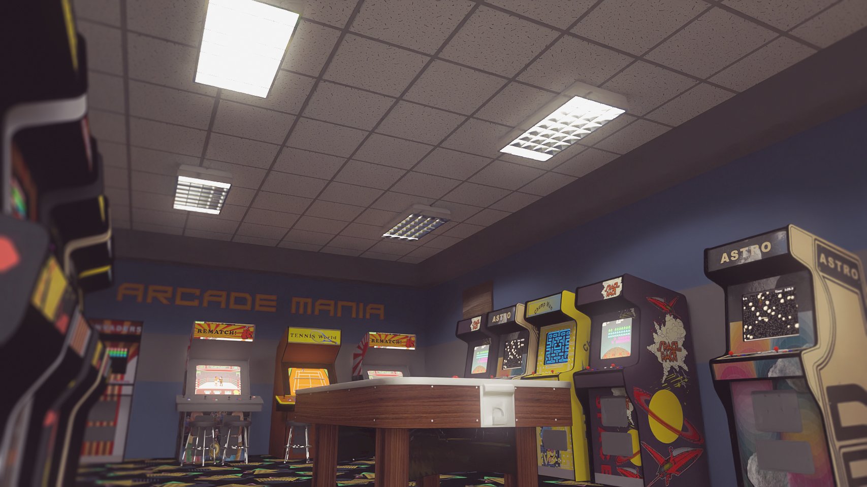 Retro Arcade Retro Arcade by: PerspectX, 3D Models by Daz 3D