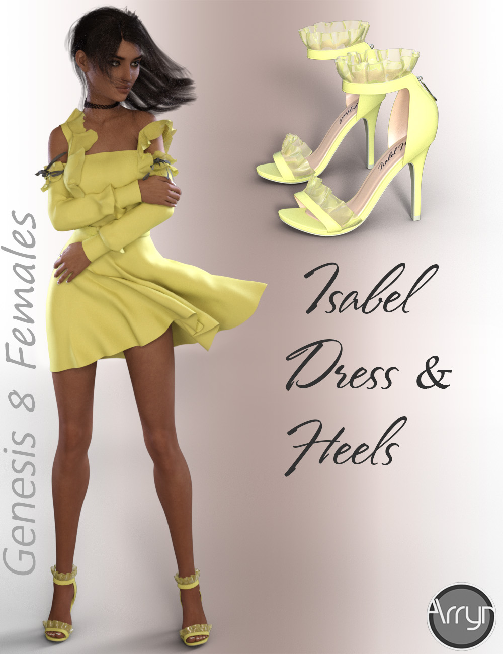 dForce  Isabel Outfit for Genesis 8 Female(s) by: OnnelArryn, 3D Models by Daz 3D