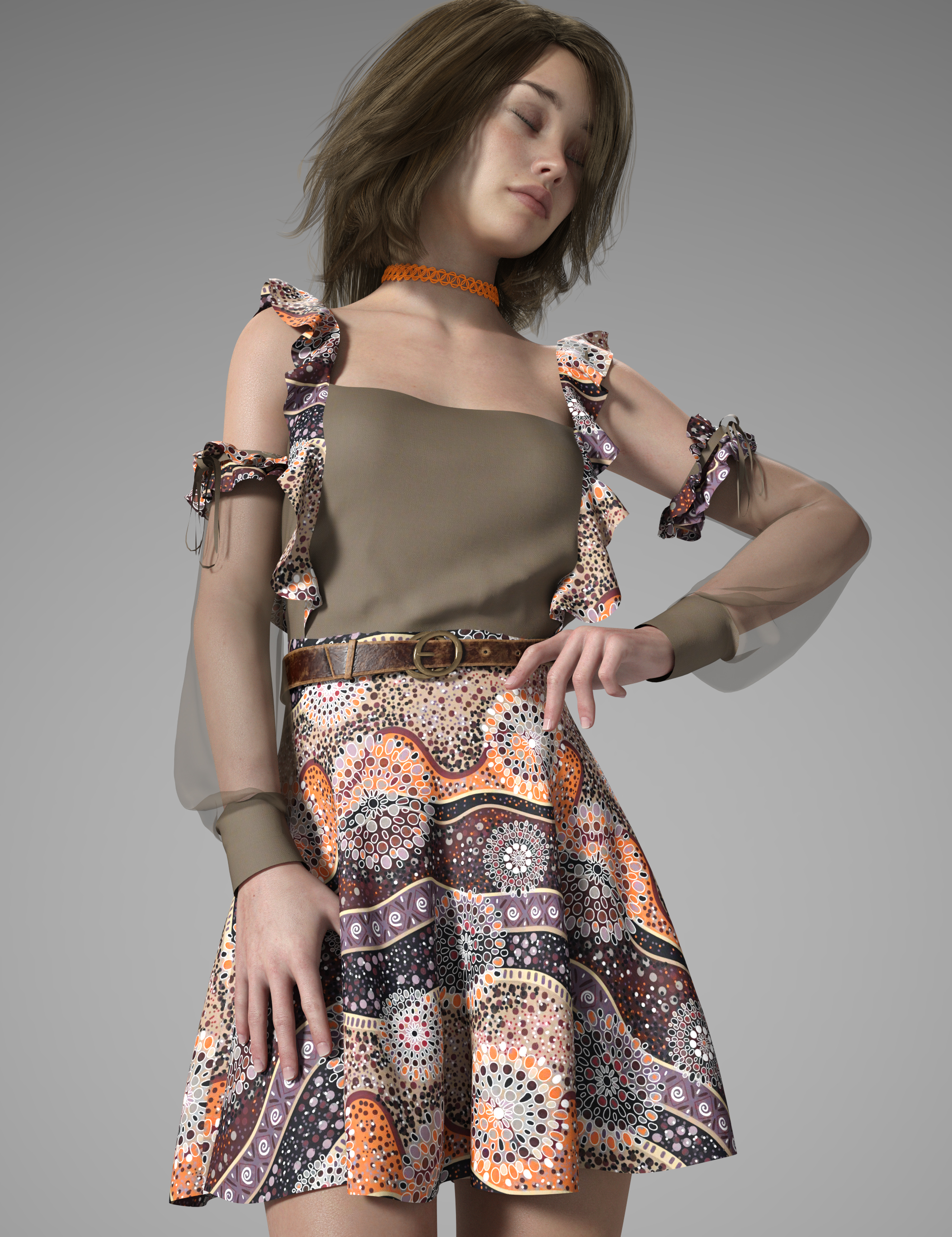 dForce Isabel Outfit Textures dForce Isabel Outfit Textures by: Moonscape GraphicsSade, 3D Models by Daz 3D
