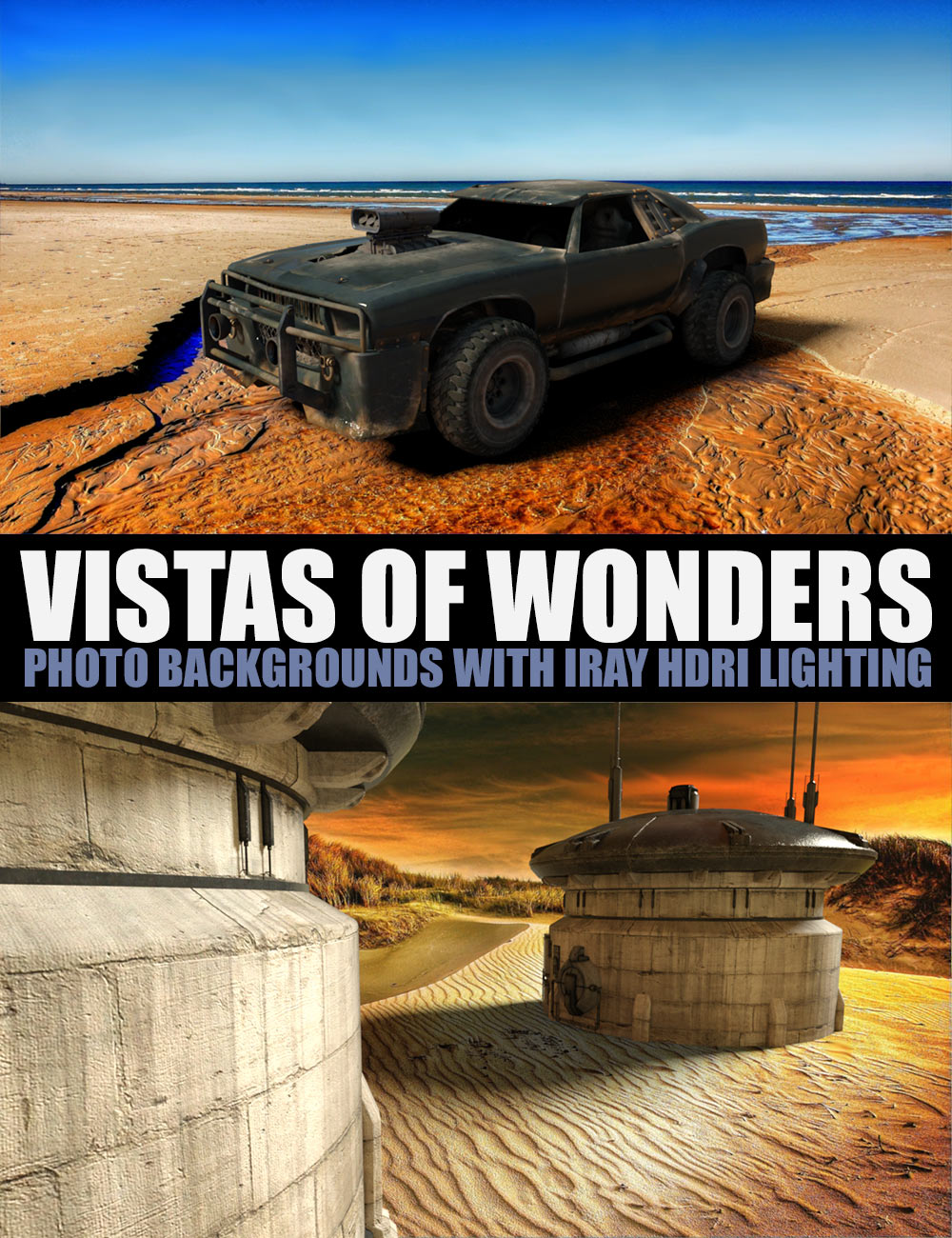 Vistas Of Wonders - Photo Backgrounds with Iray HDRI Lighting by: Dreamlight, 3D Models by Daz 3D