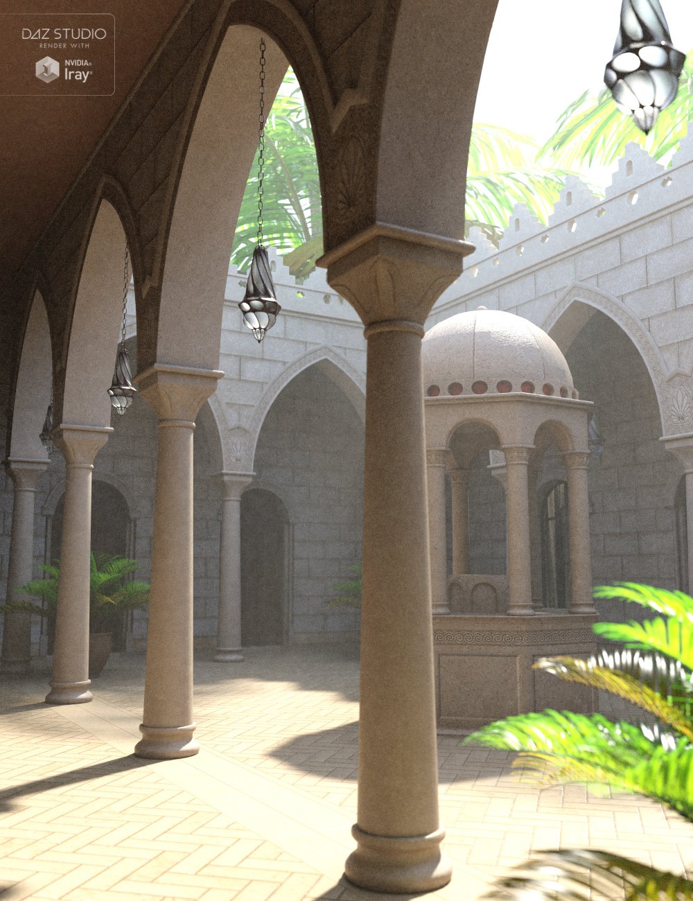 Al Sharqia Courtyard by: Merlin Studios, 3D Models by Daz 3D