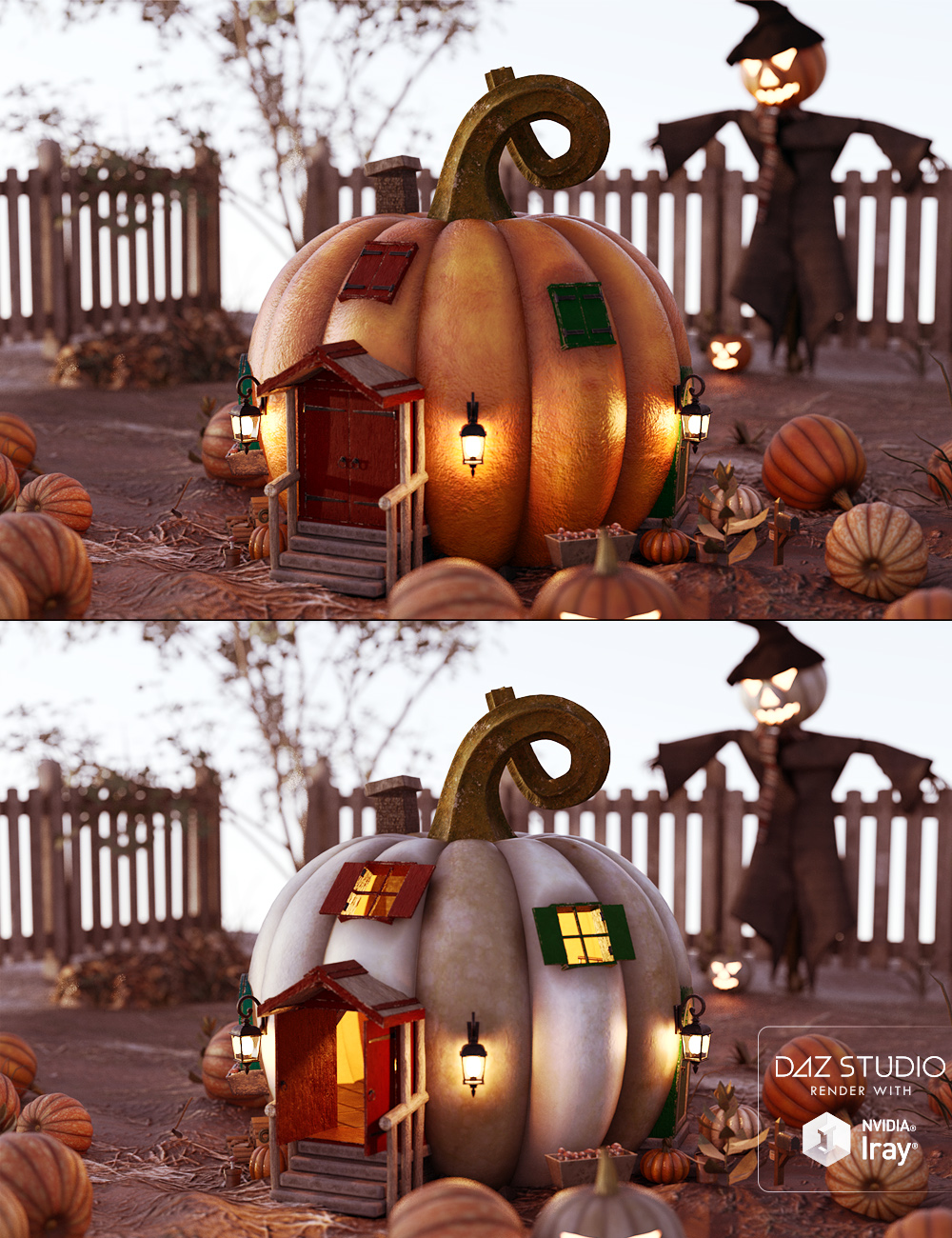 Iddy Biddy Pumpkin House Iddy Biddy Pumpkin House by: David BrinnenForbiddenWhispers, 3D Models by Daz 3D