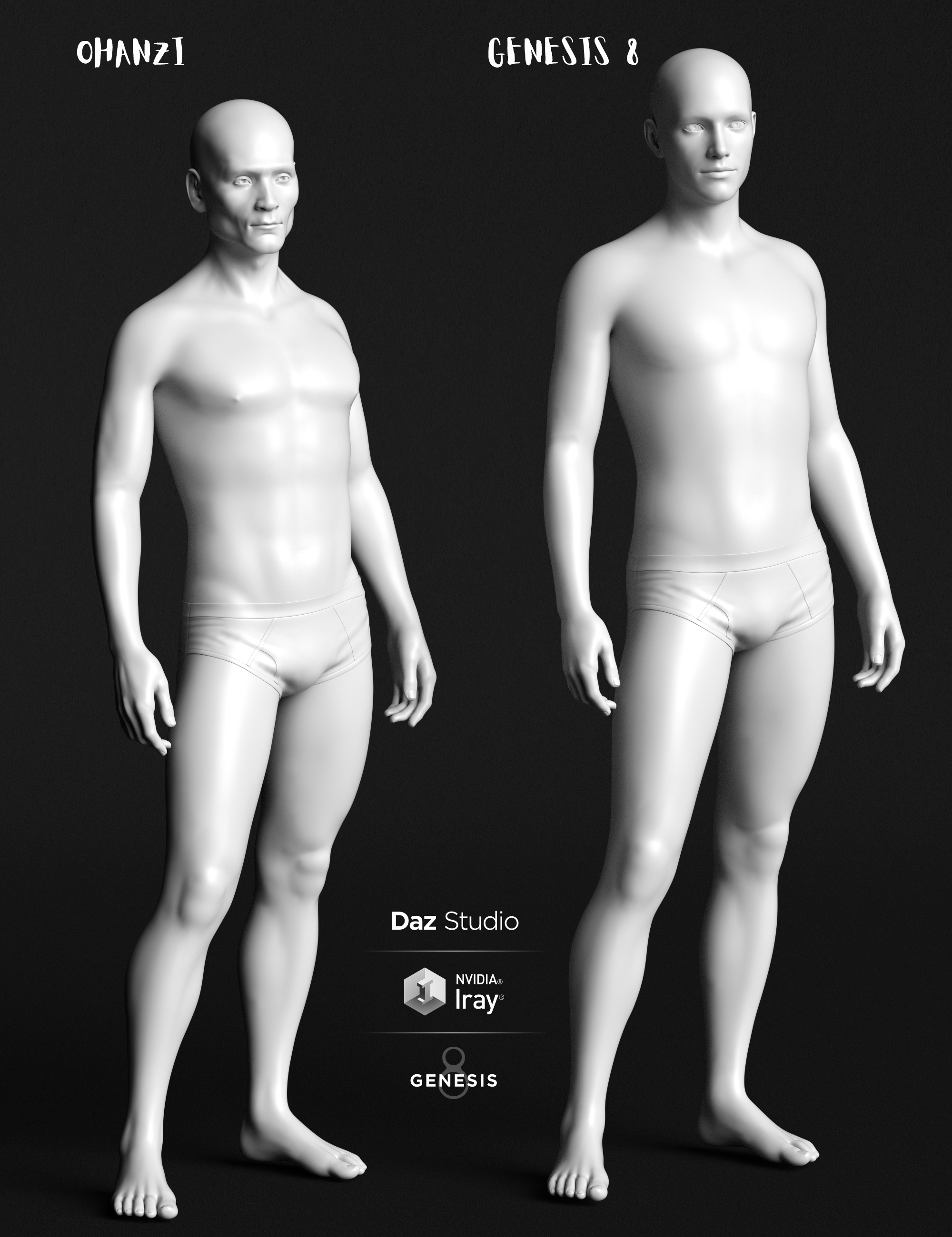 Phx Ohanzi for Genesis 8 Male by: Phoenix1966, 3D Models by Daz 3D