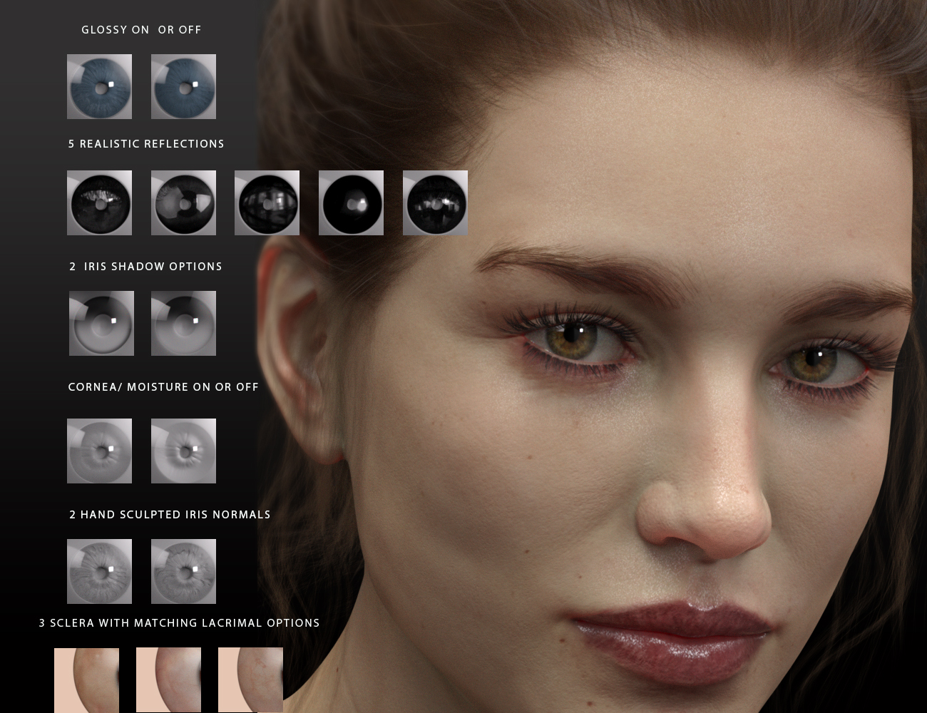 Natural Eyes for Genesis 8 by: chevybabe25, 3D Models by Daz 3D