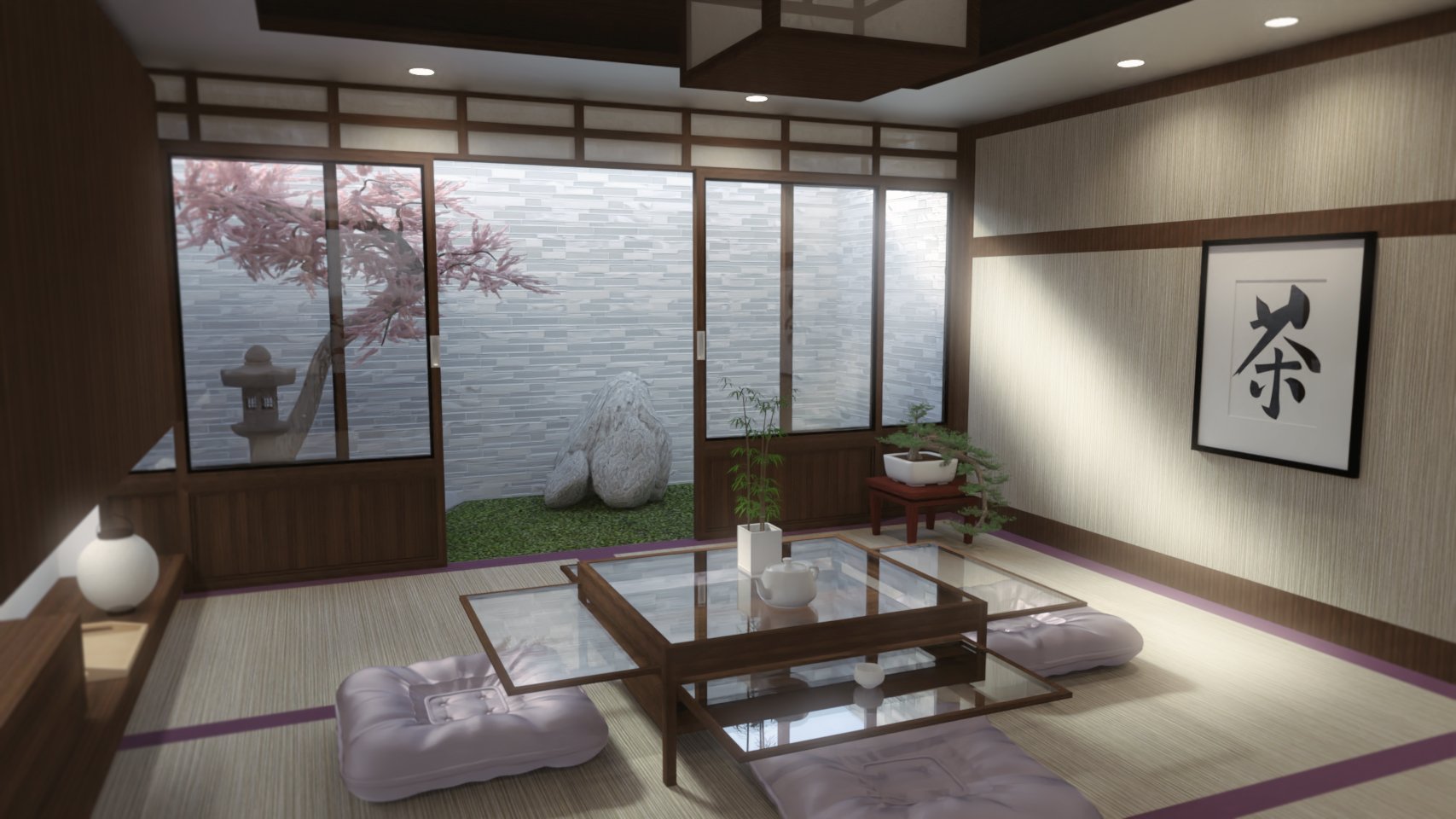 Japanese Dining Room by: Digitallab3D, 3D Models by Daz 3D