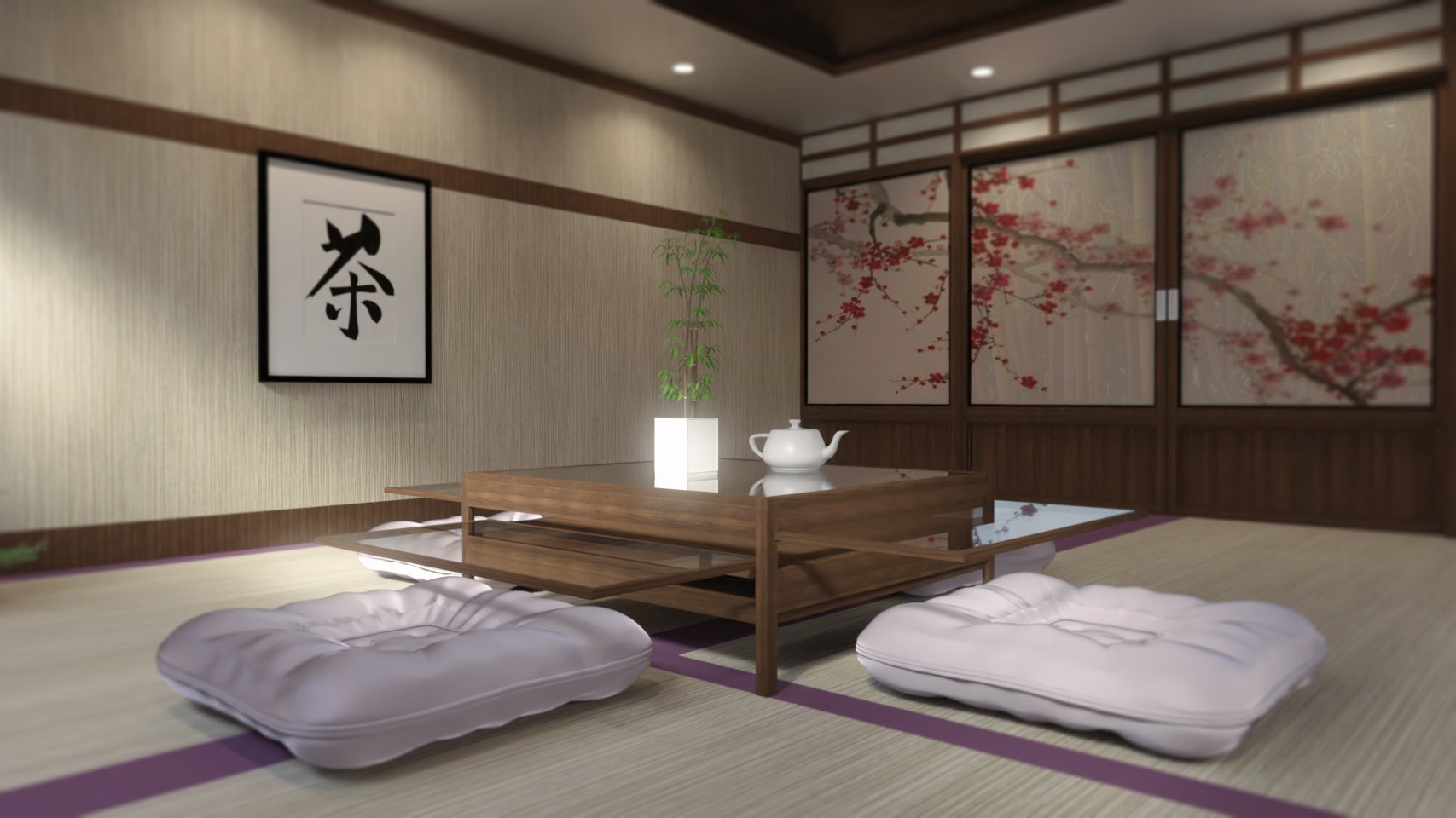 Japanese Dining Room Japanese Dining Room by: Digitallab3D, 3D Models by Daz 3D