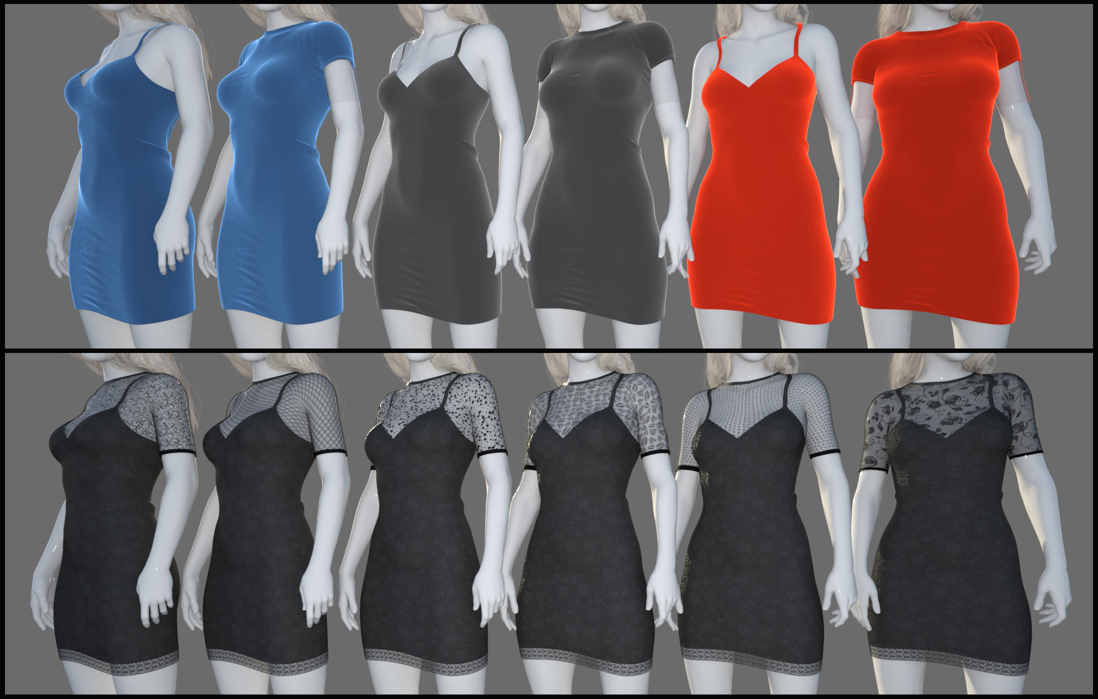 FG Elegant Party Dress for Genesis 8 Female(s) by: Fugazi1968, 3D Models by Daz 3D