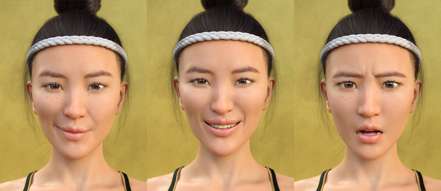 Tai Chi and Everyday Poses and Expressions for Mei Lin 8 and Genesis 8 Female(s) by: Skyewolf, 3D Models by Daz 3D