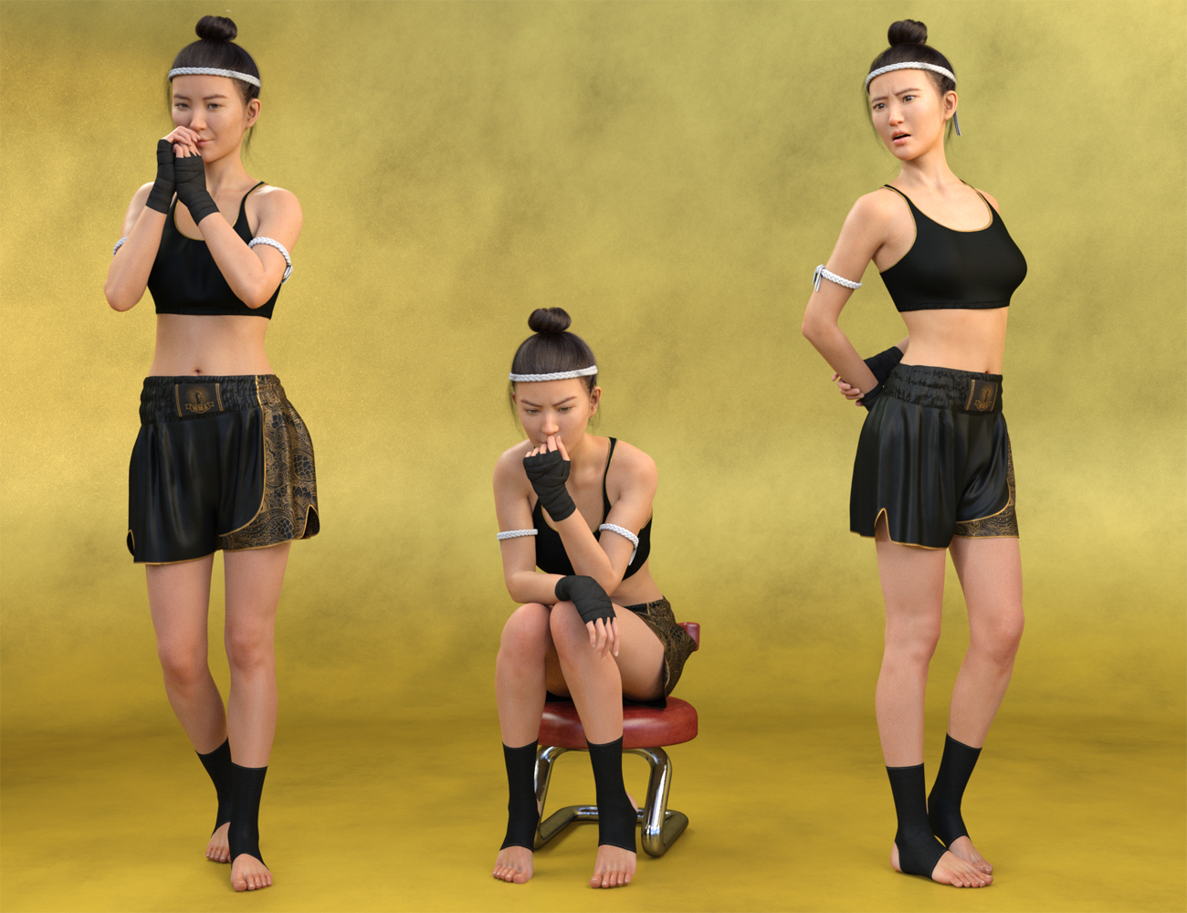 Tai Chi and Everyday Poses and Expressions for Mei Lin 8 and Genesis 8 Female(s) by: Skyewolf, 3D Models by Daz 3D