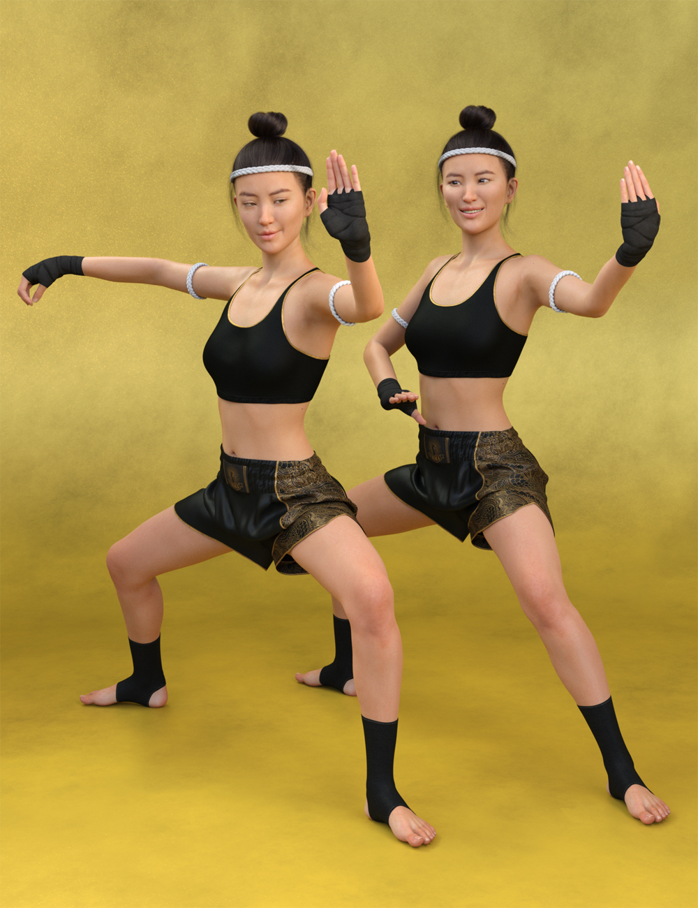 Tai Chi and Everyday Poses and Expressions for Mei Lin 8 and Genesis 8 Female(s)