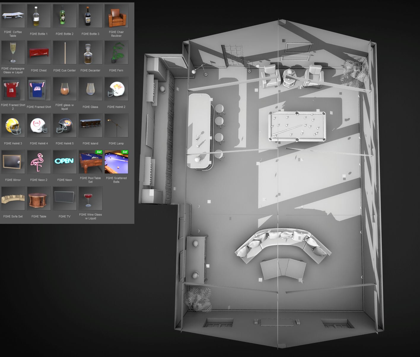 FG Home Entertainment Bundle | Daz 3D