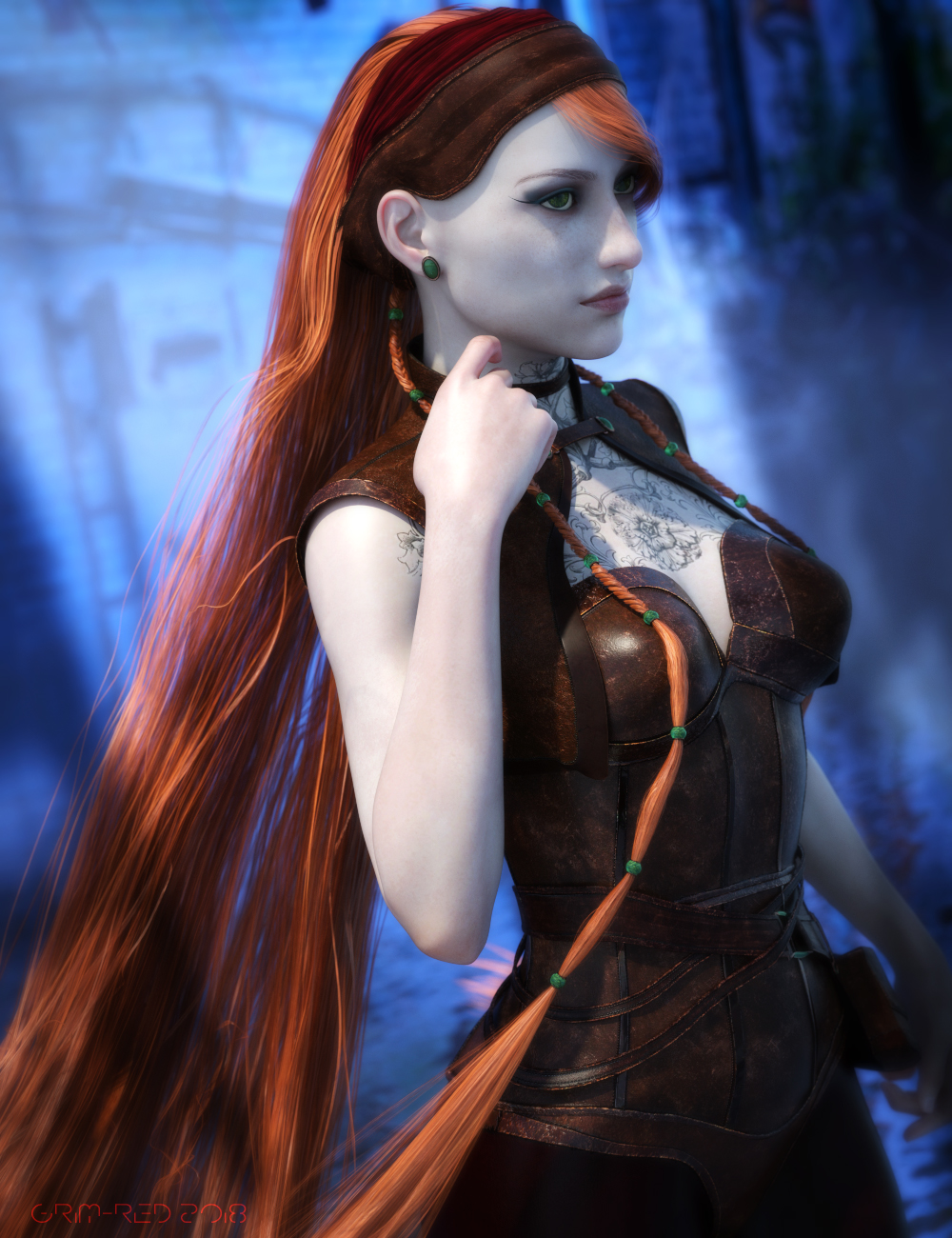 Wild Winds Hair with dForce for Genesis 8 Female(s) by: ArkiShox-Design, 3D Models by Daz 3D