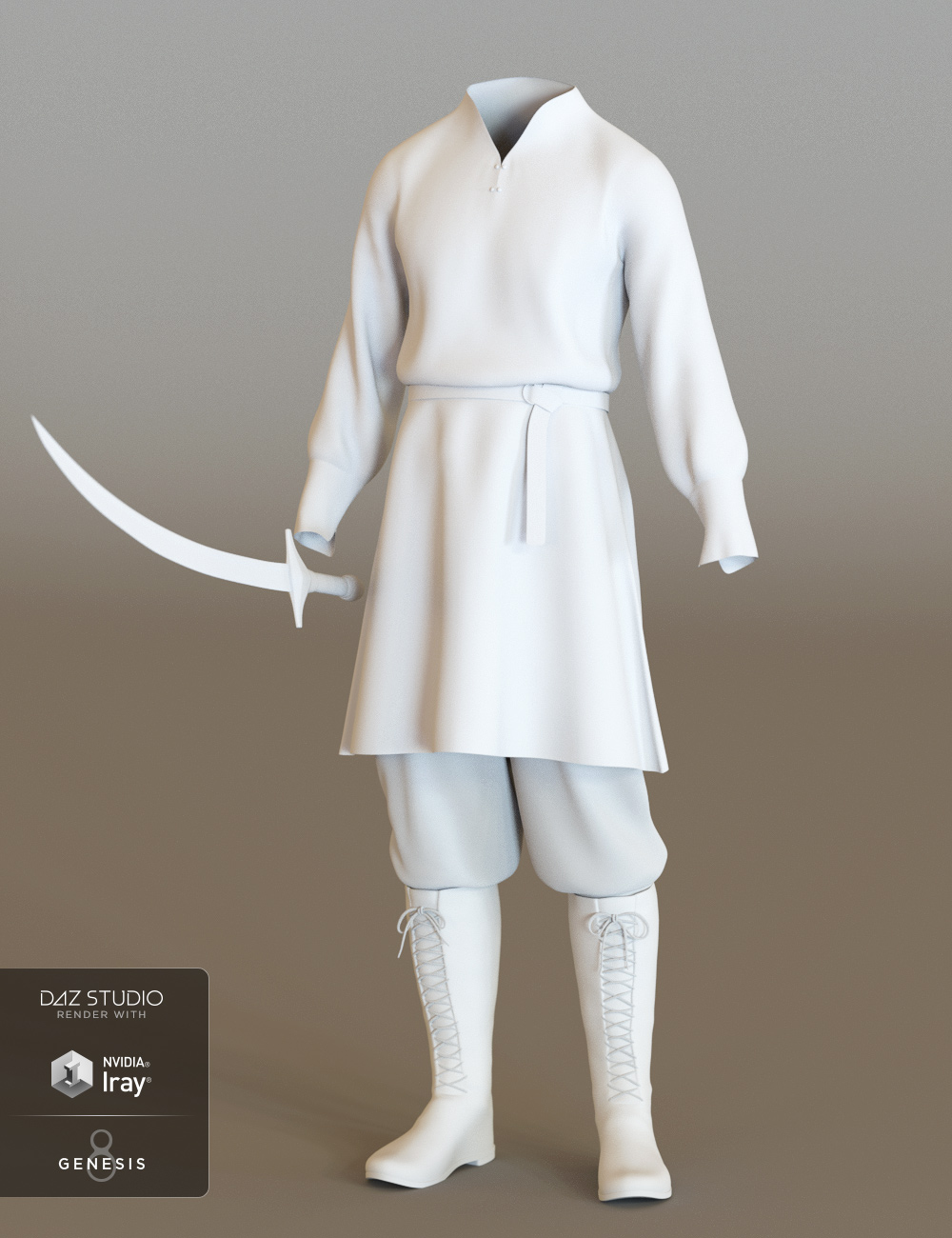 dForce Medieval Villager Outfit for Genesis 8 Male(s) by: NikisatezShox-Design, 3D Models by Daz 3D