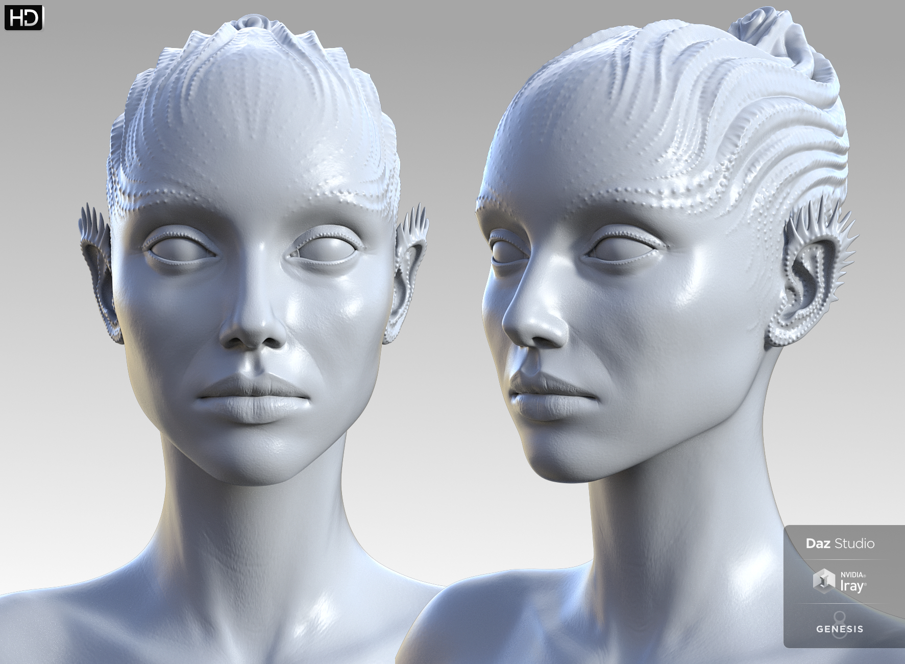 Neeya HD for Genesis 8 Female by: Vyusur, 3D Models by Daz 3D