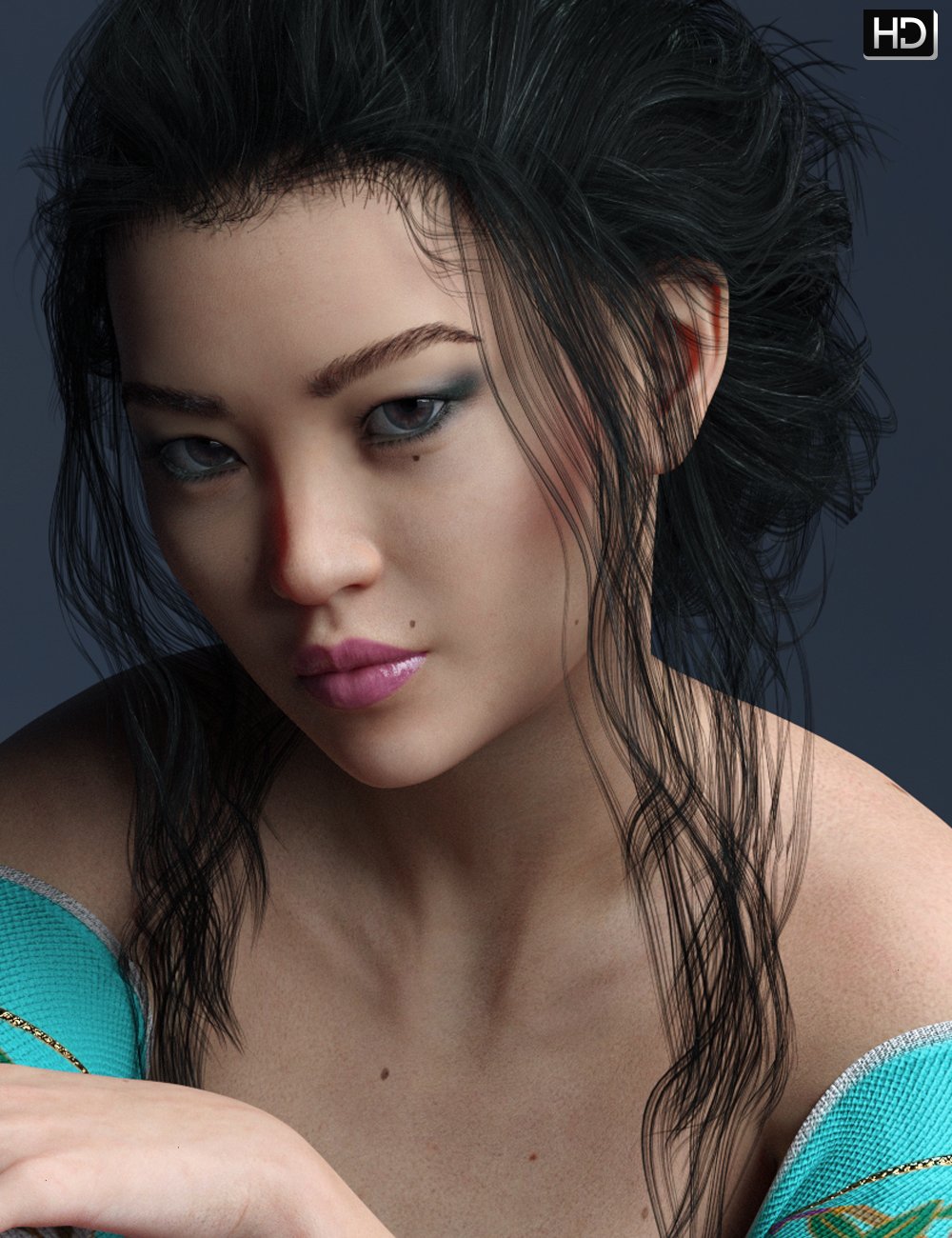 Emiyo HD for Mei Lin 8 by: EmrysFred Winkler Art, 3D Models by Daz 3D