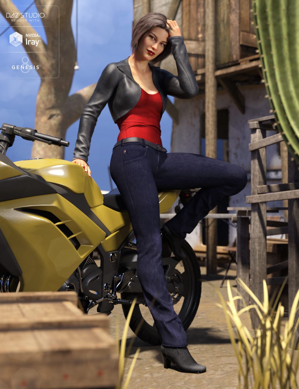 Riviera Noon Outfit for Genesis 8 Female(s) by: 4blueyes, 3D Models by Daz 3D