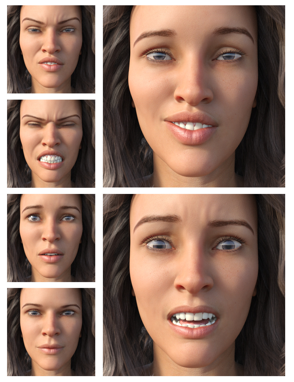 ACTION STAR Expressions for Gia 8 by: Sharktooth, 3D Models by Daz 3D