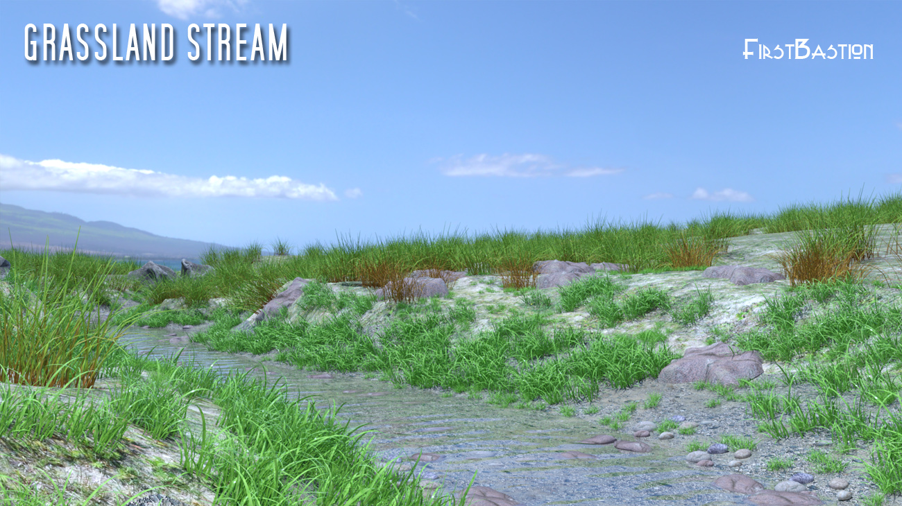 1stB Grassland Stream 1stB Grassland Stream by: FirstBastion, 3D Models by Daz 3D