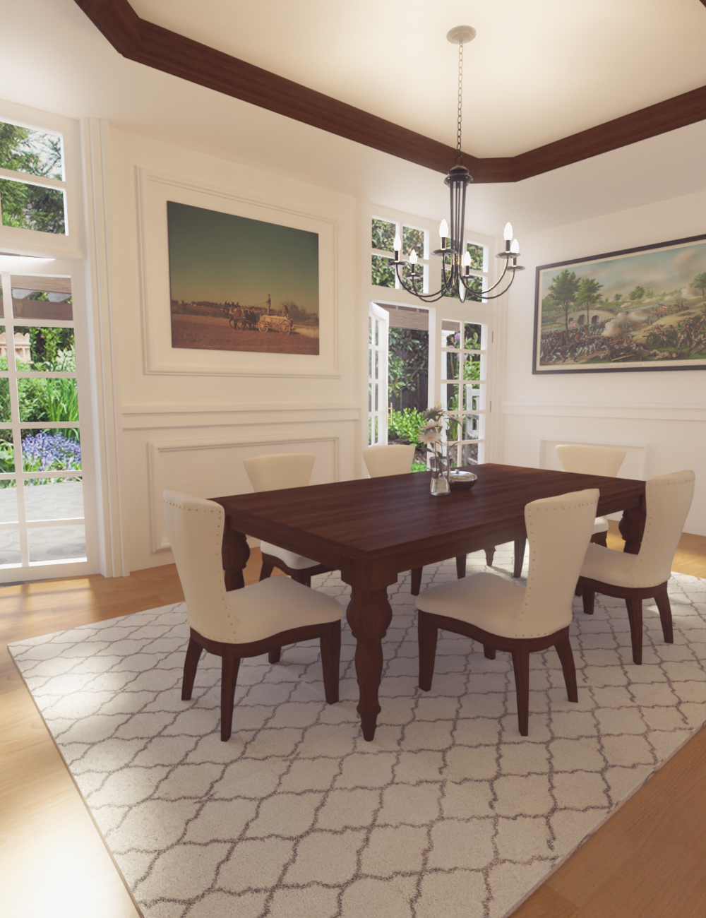 Louisiana Dining Room by: kubramatic, 3D Models by Daz 3D