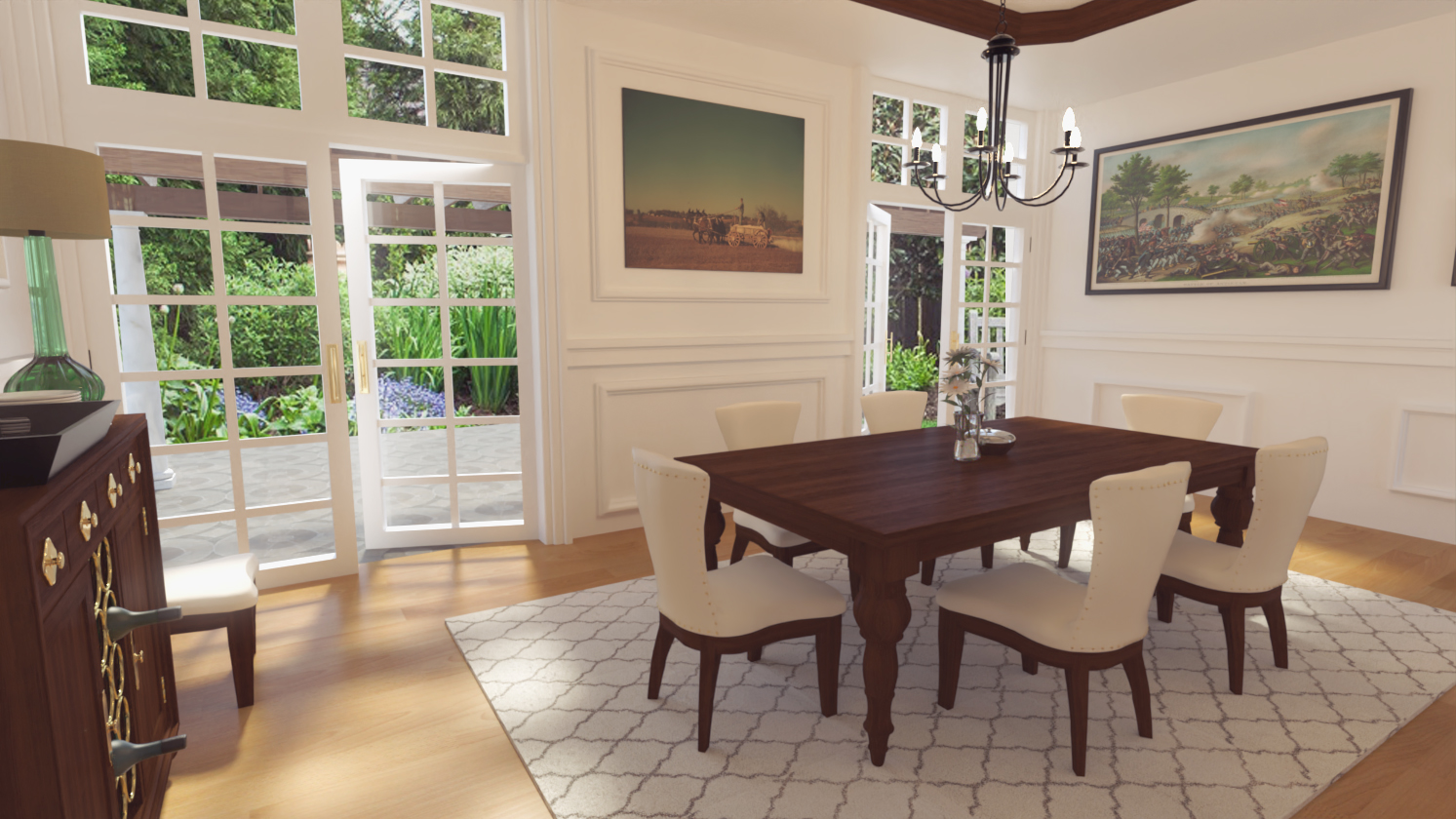 Louisiana Dining Room by: kubramatic, 3D Models by Daz 3D