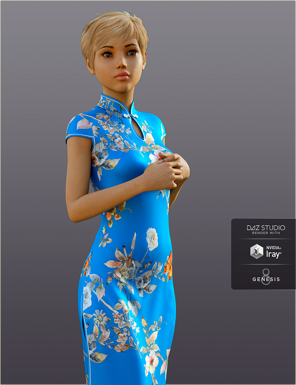 dForce H&C Long Qipao Dress for Genesis 8 Female(s) dForce H&C Long Qipao Dress for Genesis 8 Female(s) by: IH Kang, 3D Models by Daz 3D
