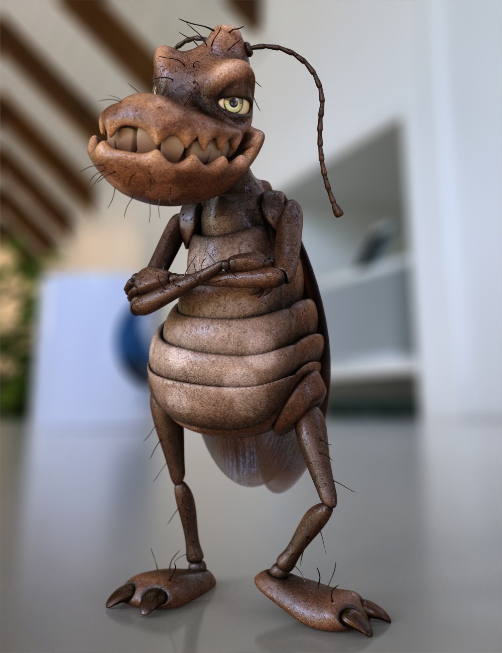 Toon Cockroach - Bugsy and the Gang | Daz 3D