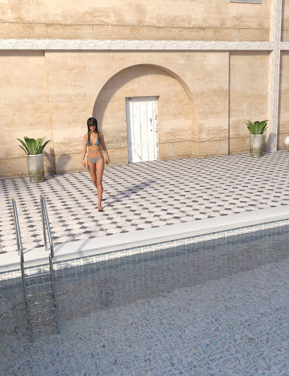 Mediterranean Pool by: , 3D Models by Daz 3D
