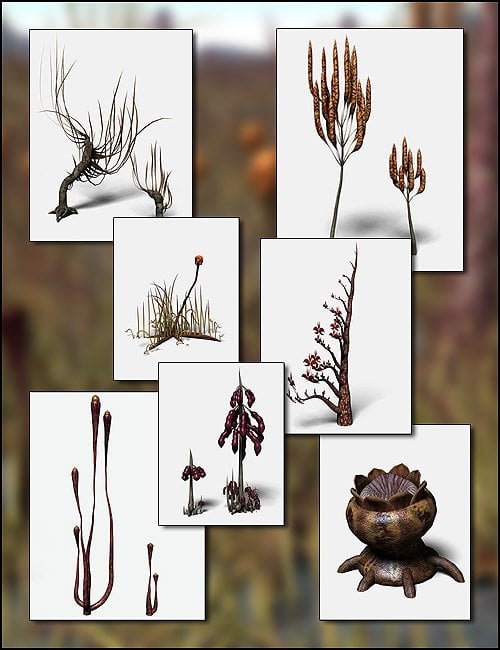 Alien Botanicals by: Orestes Graphics, 3D Models by Daz 3D