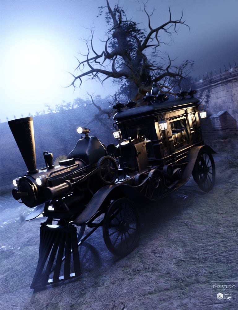 Our Permanent Address Steam-Powered Hearse by: ForbiddenWhispersDavid Brinnen, 3D Models by Daz 3D