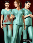 Scrubs Outfit by: MadaSarsa, 3D Models by Daz 3D