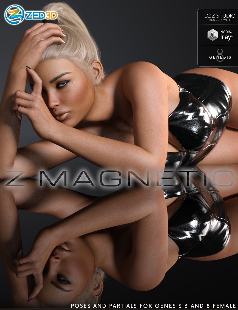 Z Magnetic - Poses and Partials for Genesis 3 and 8 Female by: Zeddicuss, 3D Models by Daz 3D