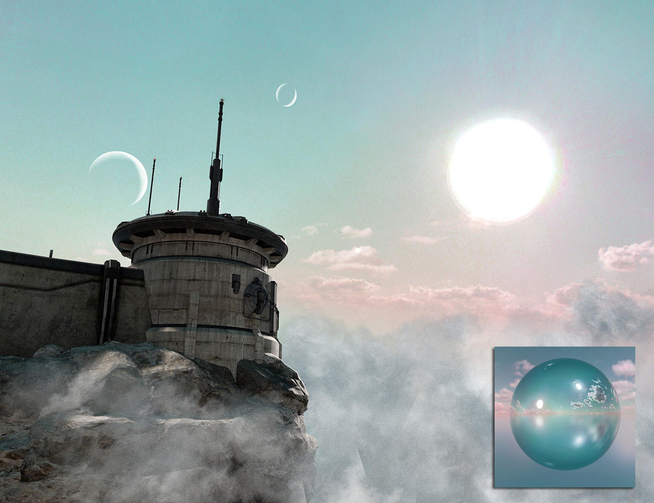 Orestes Iray HDRI Skydomes - Twin Suns of Durnn by: Orestes Graphics, 3D Models by Daz 3D